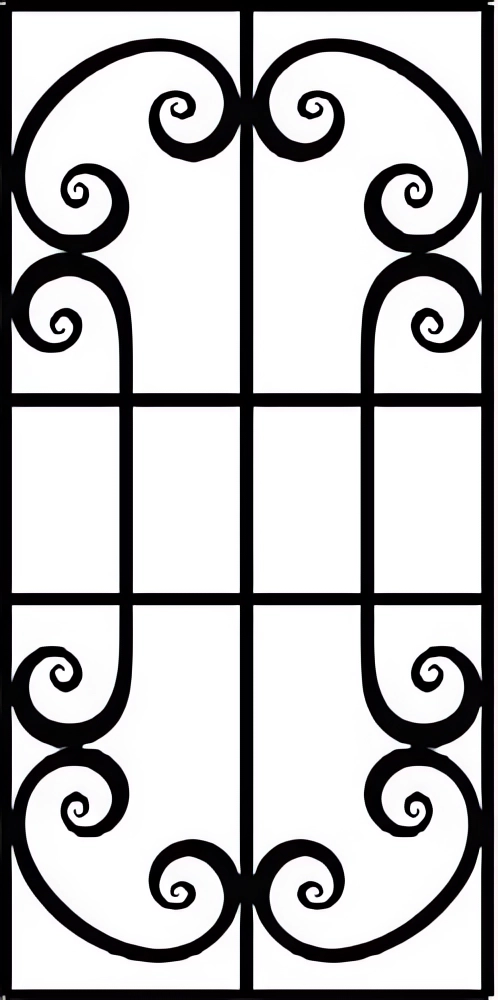 Решётка 25 Завитки